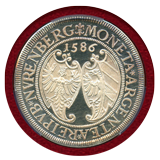 ドイツ ニュルンベルク ”1586”1975年 60Kr 銀貨 リストライク PCGS SP67