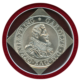 リヒテンシュタイン 1619(1966)年 3ダカット 銀貨 クリッペ NGC MS69