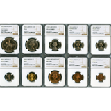 イギリス 1953年 エリザベス2世戴冠記念 プルーフ 10枚セット NGC PF