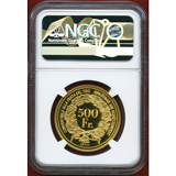 スイス 現代射撃祭 2012年 500フラン 金貨 グラウビュンデン NGC PF69UC