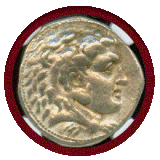 マケドニア王国 336-323BC テトラドラクマ 銀貨 アレキサンダー大王 Ch VF