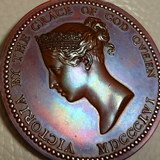 イギリス 1896年 ヴィクトリア女王 W.Wyon作 アート勲章 銅メダル