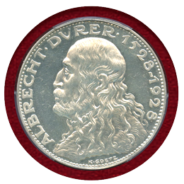 ドイツ 1928年 アルブレヒト・デューラー没後400周年記念銀メダル PCGS SP65