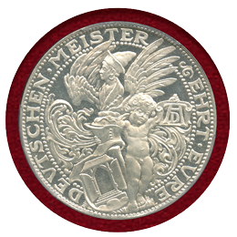 ドイツ 1928年 アルブレヒト・デューラー没後400周年記念銀メダル PCGS SP65