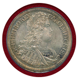 神聖ローマ帝国 オーストリア 1725年 ターラー 銀貨 カール6世 PCGS AU58
