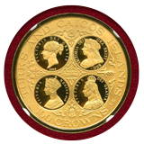 英領 タークスカイコス 1977年 100クラウン 金貨 ヴィクトリア4肖像 NGC PF69UC