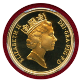 イギリス 1988年 ソブリン 金貨 エリザベス2世 PCGS PR70DCAM