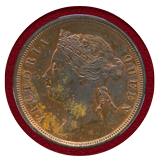 英領モーリシャス 1877年 5セント 銅貨 PCGS SP62BN