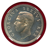 南アフリカ 1949年 5シリング 銀貨 ジョージ6世 NGC PF67