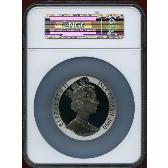 JCC | ジャパンコインキャビネット / マン島 1990年 5クラウン 銀貨
