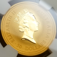 【SOLD】オーストラリア 1995年 50ドル 金貨 アカカンガルー NGC MS68