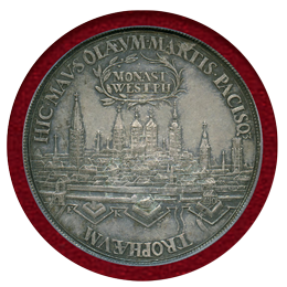 ドイツ ミュンスター 1648年 銀メダル ヴェストファーレン条約 PCGS MS61