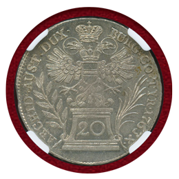 オーストリア 1763年 20クロイツァー マリア・テレジア NGC MS64