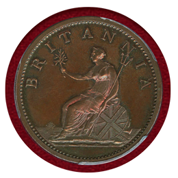 イギリス 1806年 ペニー 銅貨 プルーフ ジョージ3世 PCGS PR63BN