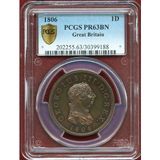 イギリス 1806年 ペニー 銅貨 プルーフ ジョージ3世 PCGS PR63BN