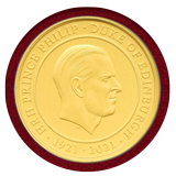 マルタ 2021年 50ユーロ金貨 フィリップ王子 PCGS PR70 Matte