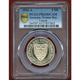 【SOLD】ドイツ ワイマール 1926A 3マルク銀貨 リューベック解放700周年 PR65DCM