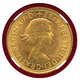 【SOLD】イギリス 1967年 ソブリン 金貨 エリザベス2世 NGC MS65
