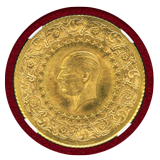 【SOLD】トルコ 1960年 250クルシュ金貨 MONNAIE DE LUXE NGC MS65