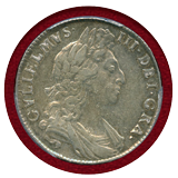 イギリス 1698年 1/2クラウン 銀貨 ウィリアム3世 PCGS XF45