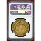 南ペルー共和国 1838MS 8エスクード 金貨 輝く太陽 火山 NGC MS63