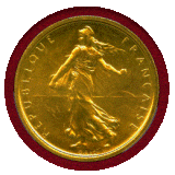 【SOLD】フランス 1960年 5フラン 金貨 ピエフォー 種を蒔く女神 PCGS SP66
