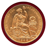 【SOLD】ペルー 1965年 100ソル 金貨 女神座像 PCGS MS65