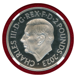 イギリス 2023年 2ポンド銀貨 Bull of Clarence NGC PF70UC FR