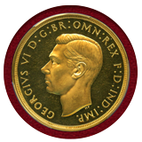 イギリス 1937年 5ポンド プルーフ 金貨 ジョージ6世 PCGS PR64DCAM