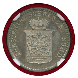 ドイツ シュヴァルツブルク 1870A シルバーグロッシェン銀貨 NGC MS64PL