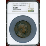 イギリス 1902年 銅メダル エドワード7世戴冠記念 NGC MS63BN
