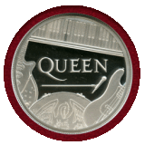 イギリス 2020年 5ポンド(2oz) 銀貨 QUEEN NGC PF69UC