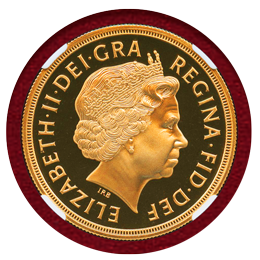 イギリス 2004年 5ポンド 金貨 プルーフ エリザベス2世 NGC PF70UCAM