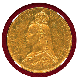 【SOLD】イギリス 1887年 5ポンド金貨 ヴィクトリア ジュビリーヘッド NGC MS60PL