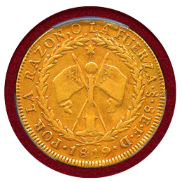 【SOLD】チリ 1819SO FD 8エスクード 金貨 PCGS XF40