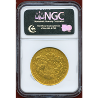 【SOLD】チリ 1843SO IJ 8エスクード 金貨 NGC AU58