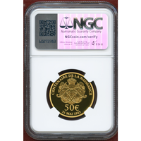 モナコ 2023年 50ユーロ 金貨 レーニエ3世生誕100周年 NGC PF69UC