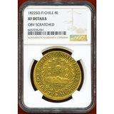 【SOLD】チリ 1822SO FI 8エスクード 金貨 NGC XF DETAILS