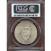 ドイツ ワイマール共和国 1930F 5マルク 銀貨 ラインラント占領終了 PCGS MS65