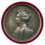 イギリス 1704年 銀メダル アン女王 報奨金基金設立記念 NGC MS61