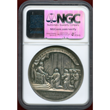 イギリス 1704年 銀メダル アン女王 報奨金基金設立記念 NGC MS61