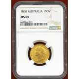 オーストラリア シドニー 1868年 ソブリン 金貨 ヴィクトリア バンクシア NGC MS60