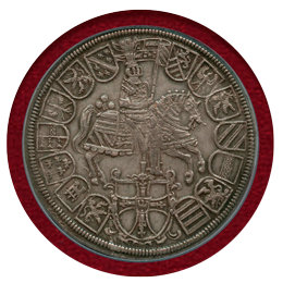 ドイツ ドイツ騎士団 1614年 2ターラー 銀貨 マクシミリアン3世 NGC AU58