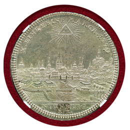 ドイツ ニュルンベルク 1779KR ターラー 銀貨 都市景観 NGC MS63