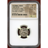 カラブリア タラス 480-450BC ディドラクマ銀貨 タラス NGC XF