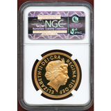 イギリス 2007年 5ポンド 金貨 エリザベス2世 NGC PF70UC
