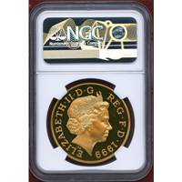 イギリス 1999年 5ポンド 金貨 ダイアナ NGC PF69UC