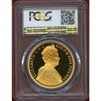 イギリス 2012年 ￡5 銀貨 金メッキ エリザベス2世即位60年記念  PCGS PR70DC