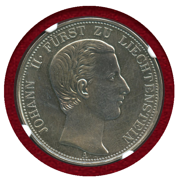 1904年 リヒテンシュタイン 　5クローネン 銀貨 心優しい人柄　ヨーハン2世
