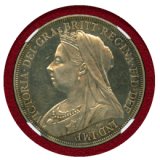 イギリス 1893年 クラウン 銀貨 ヴィクトリア オールドヘッド NGC PF62CAMEO